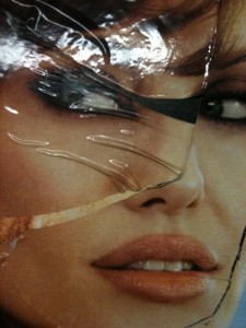 The beautiful Angelina Jolie as interpreted by an anonymous subway surrealist