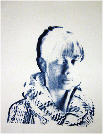 Untitled, Katerin Salguero, paper cyanotype, 11x14, 2011.