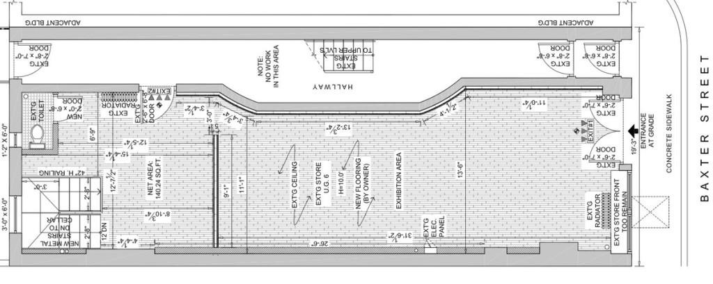 Baxter St Map