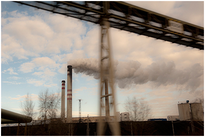 Smoke and smokestacks Czech Republic, Europe